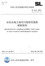 水利水電工程可行性研究報告編制規(guī)程